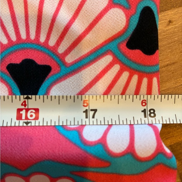 Crown & Ivy Pink and Teal Patterned Midi Dress - Picture 9 of 10